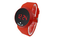 Unisex مستدير led Digital wristwatch TPU نطاق قبل الظّهر بعد الظّهر ساعة لهبة