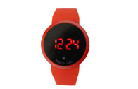 Unisex مستدير led Digital wristwatch TPU نطاق قبل الظّهر بعد الظّهر ساعة لهبة